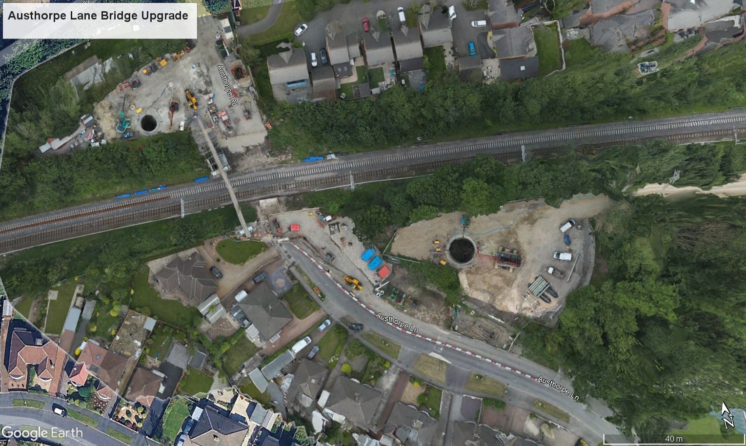 After Google Earth overlay